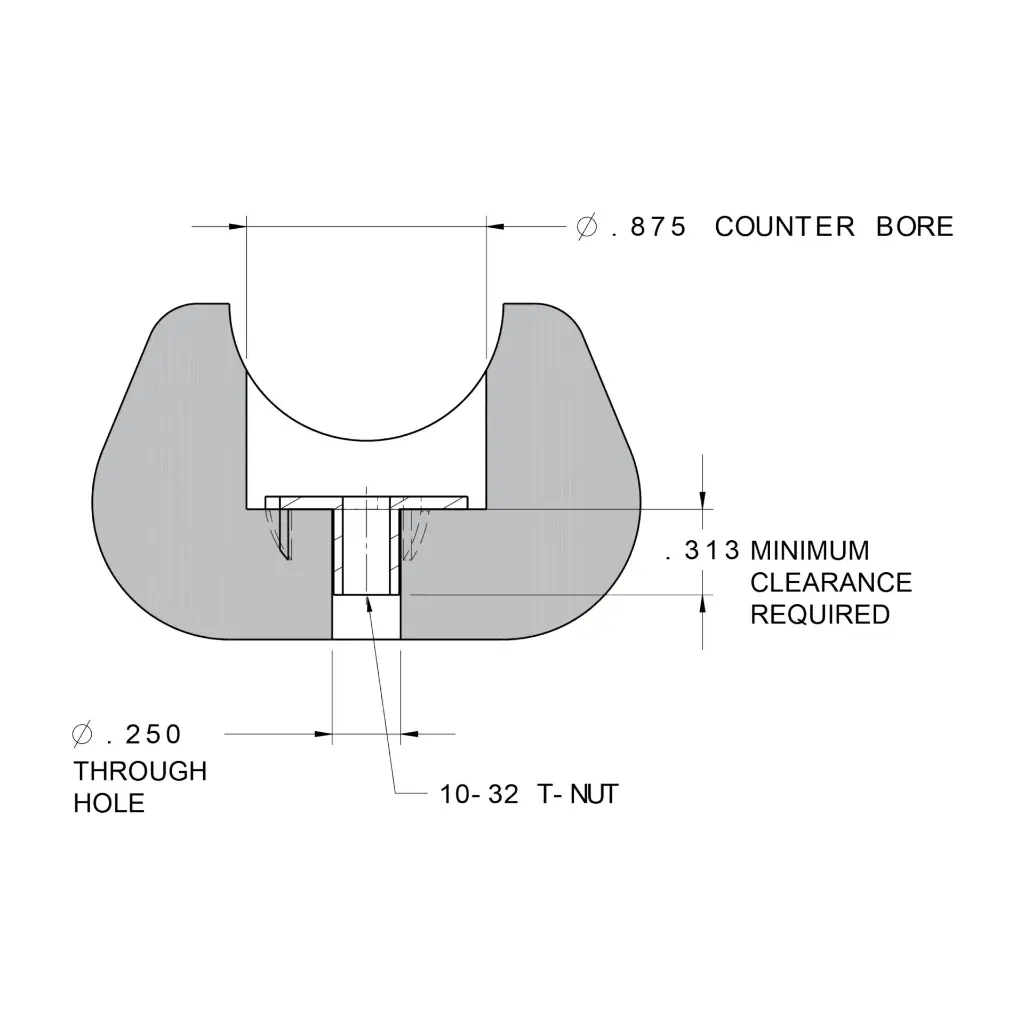 ATLAS BT1517 RAIL MOUNTING FASTENER SET