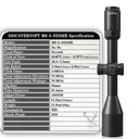 DISCOVERYOPT Miras ópticas  MS 3-9X50IR-SFP-MOA Diámetro: 25,4 mm 