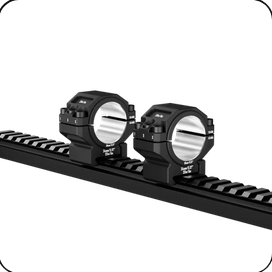 DISCOVERYOPT Montura para mira telescópica de alta resistencia  6061 de aluminio – Compatible con tubos de 30 mm y 34 mm | AlturA 1,26" | Compatible con riel Picatinny 