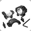 DISCOVERYOPT Montura para mira telescópica de alta resistencia  6061 de aluminio – Compatible con tubos de 30 mm y 34 mm | AlturA 1,26" | Compatible con riel Picatinny 