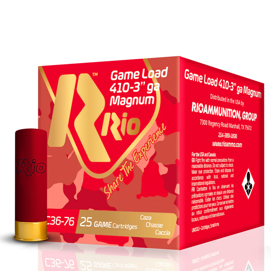 RIO C/410 GAME LOAD 36-76 MAGNUM PLOMO 6