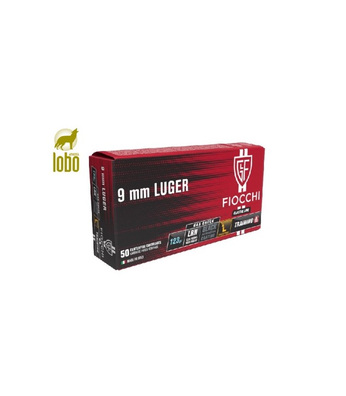 FIOCHI 9X19 MM PB LUGER SEMIBLINDADA 100G (CAJAS DE 50)