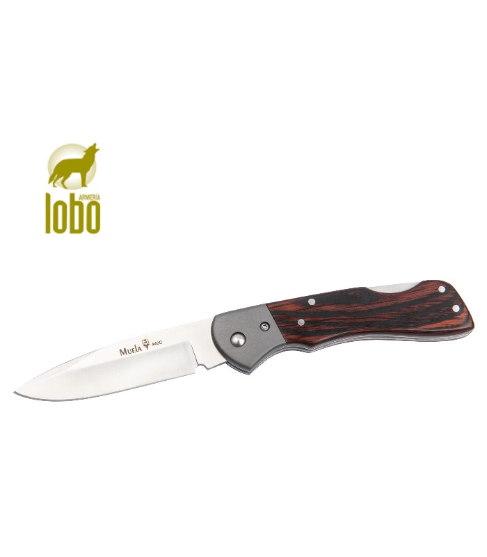 NAVAJA MUELA CON EMPUÑADURA DE MADERA PRENSADA BX-8GR