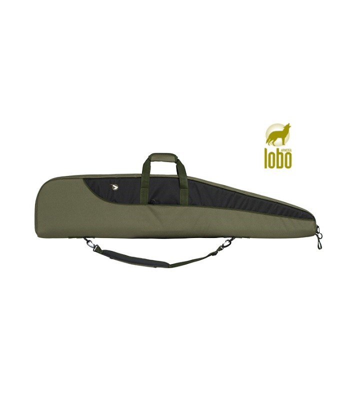 FUNDA CARABINA GAMO CON VISOR NEGRA/VERDE 125X27CM