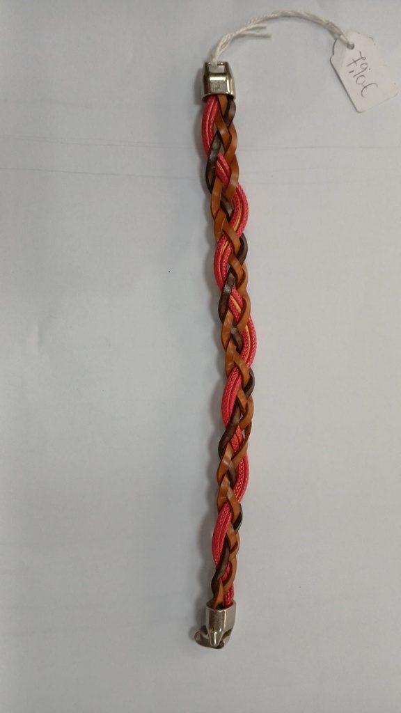 PULSERA MARTINEZ CUERO BANDERA