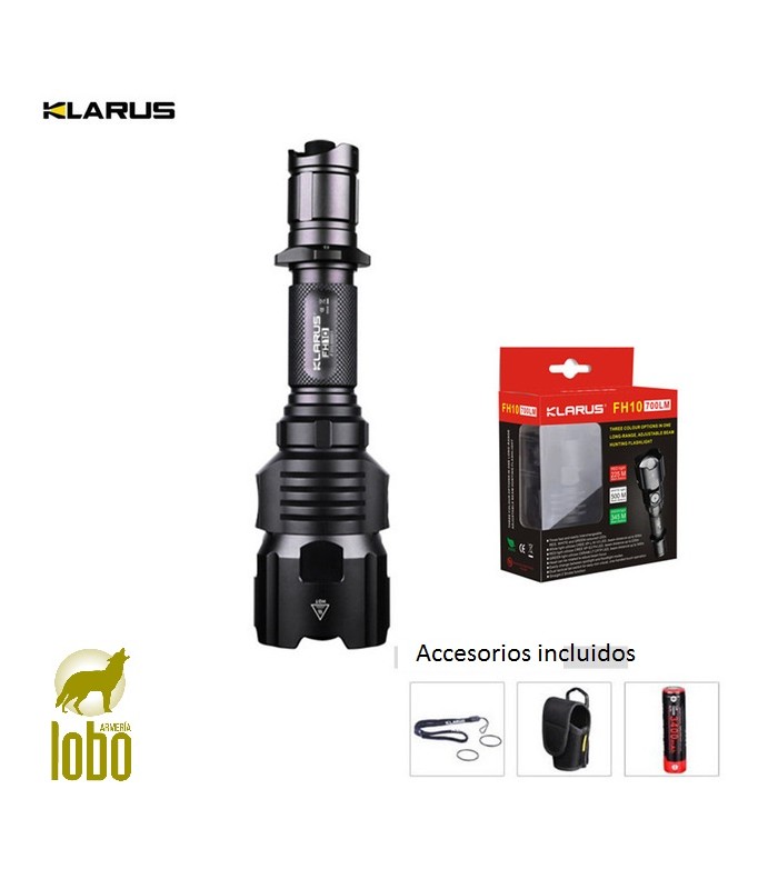 LINTERNA KLARUS FH10-BAC 700 LUMEN+ENCHUFE REMOTO