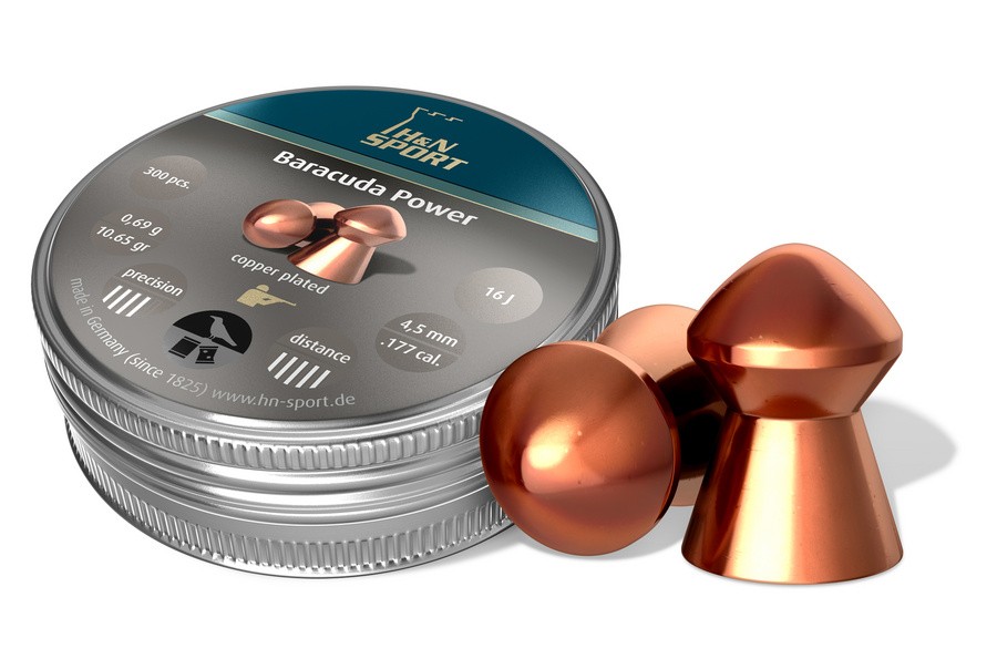 BALINES H&N BARRACUDA POWER C/4,5 (CAJA DE 300)