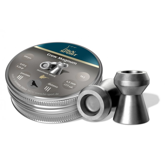 BALINES H&N CROW MAGNUM C/4,5 CAJA DE 500