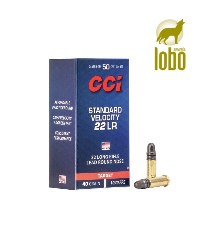 CCI CAL/22 LR STANDARD VELOCITY 40GR (CAJA DE 50)