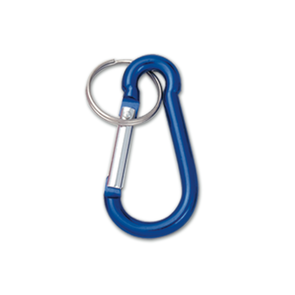 MOSQUETON ALUMINIO 6CM AZUL 39306