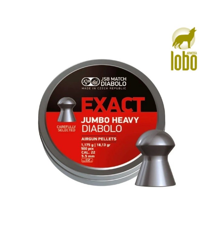 BALINES JSB JUMBO EXACT HEAVY C/5,5 (500 UNIDADES)