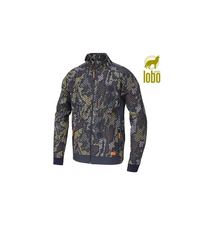 CHAQUETA SOFT SHELL FOREST PRINT TALLA S