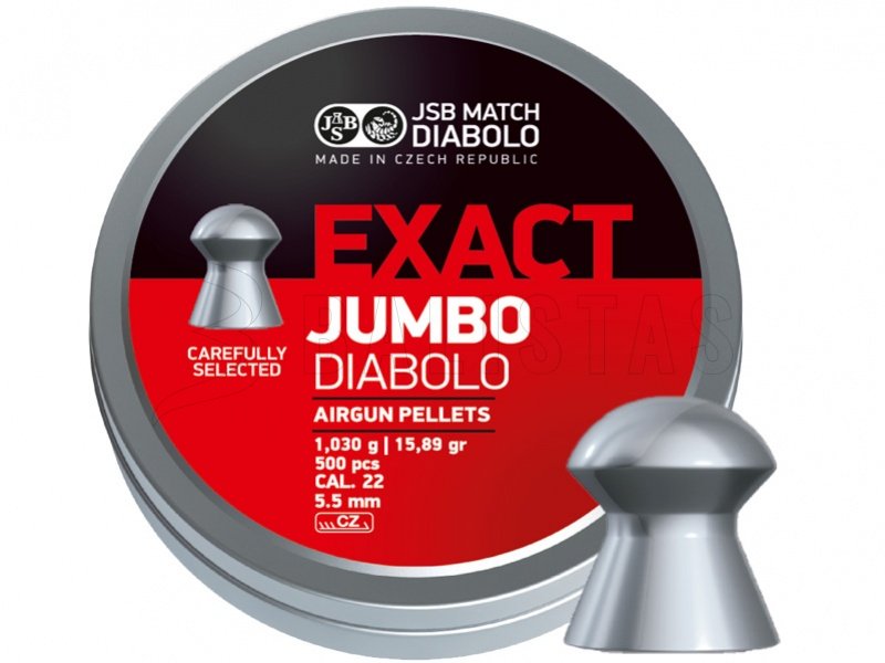 BALINES JSB EXACT JUMBO DIABOLO CAL/5,5 (250 UNIDADES)