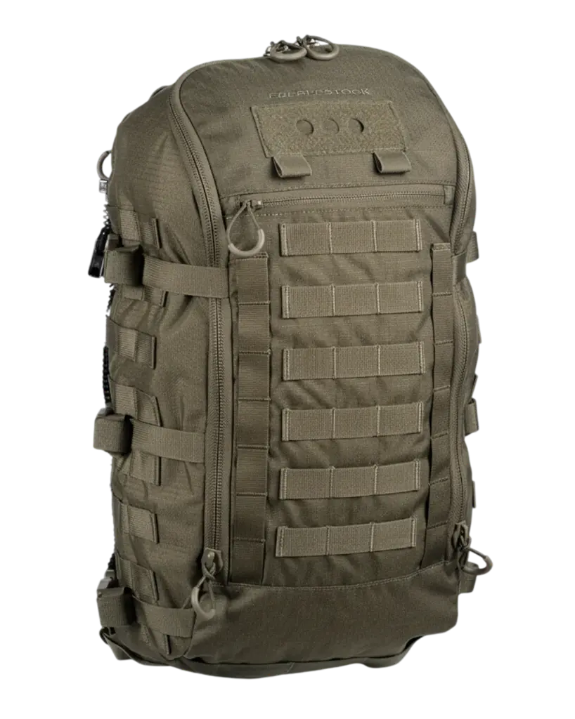 EBERLESTOCK Mochila de asalto verde militar