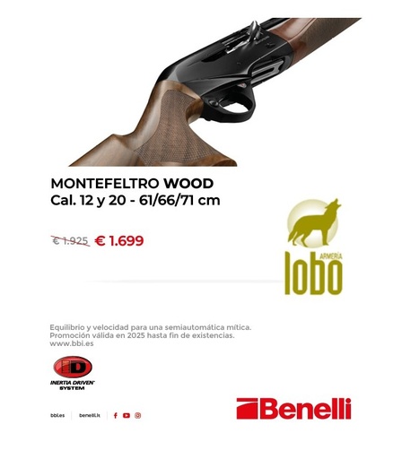 [01010004] BENELLI MONTEFELTRO WOOD C/12 