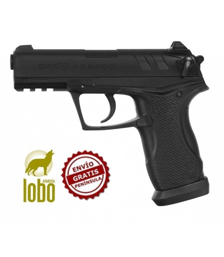 [04040066] PISTOLA GAMO C-15 BLOWBACK BB'S C/4.5