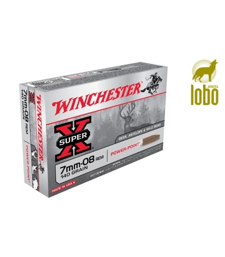 [07060002] WINCHESTER 7-08MM POWER POINT 140G