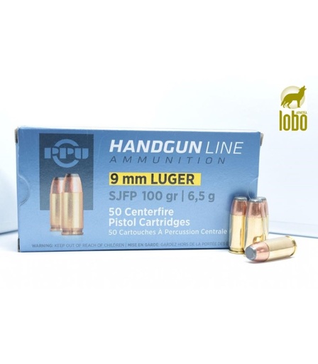 [07070010] PARTIZAN 9MM LUGER SJFP 100G SEMIBLINDADA (CAJAS DE 50)