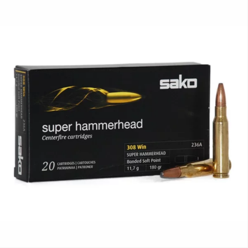 [07210029] SAKO 308 WIN SUPER HAMMERHEAD 180G