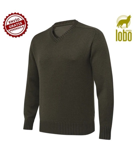 [11090210] JERSEY BERETTA CUELLO EN V KENT TECH VERDE TALLA M