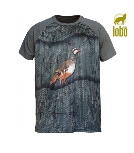 [11100365] CAMISETA BENISPORT FOREST PRINT 3D PERDIZ T.L