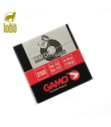 [28010009] BALINES GAMO MATCH CARTON C/4.5 (CAJA 250)