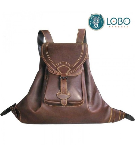 [12050005] MOCHILA PIEL BOLSILLO DELANTERO