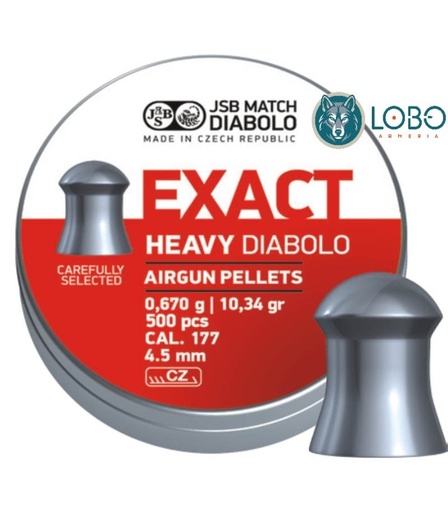 [28010047] BALINES JSB EXACT HEAVY C/4,5 (500 UNIDADES)
