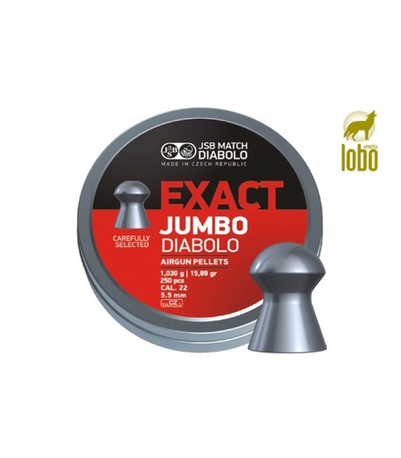 [28010099] BALINES JSB EXACT JUMBO DIABOLO CAL/5,5 (250 UNIDADES)