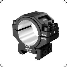 [DIS6061M] DISCOVERYOPT Montura para mira telescópica de alta resistencia  6061 de aluminio – Compatible con tubos de 30 mm y 34 mm | Altura 1,26" | Compatible con riel Picatinny 